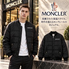 Moncler刺繍ロゴコントラストカラーベースボールカラーダウンジャケットKLOU19-6